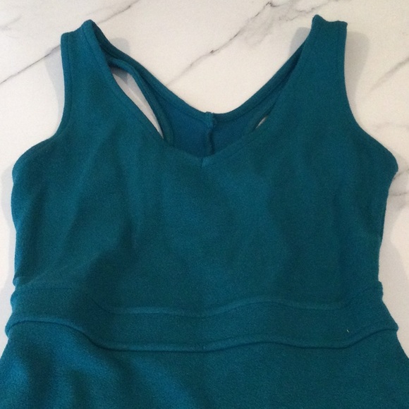 TEAL Fit and flare DRESS WITH BACK CUTOUT DETAIL, small - Picture 2 of 4